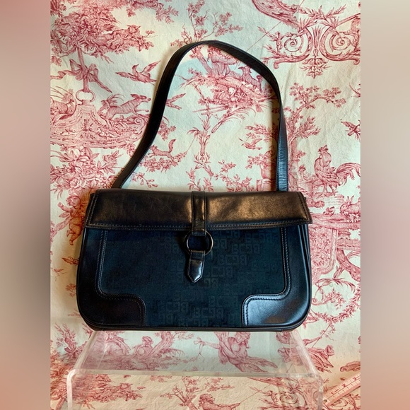 BCBG shoulder bag leather and fabric - Picture 3 of 6